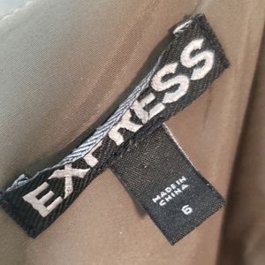 Express pencil skirt with ruffle details on front